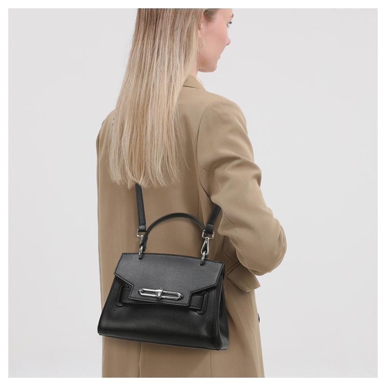 【PANÉON】2025 new women's commuter handbag elegant and versatile structured bag Korean style fashion shoulder bag women's crossbody bag