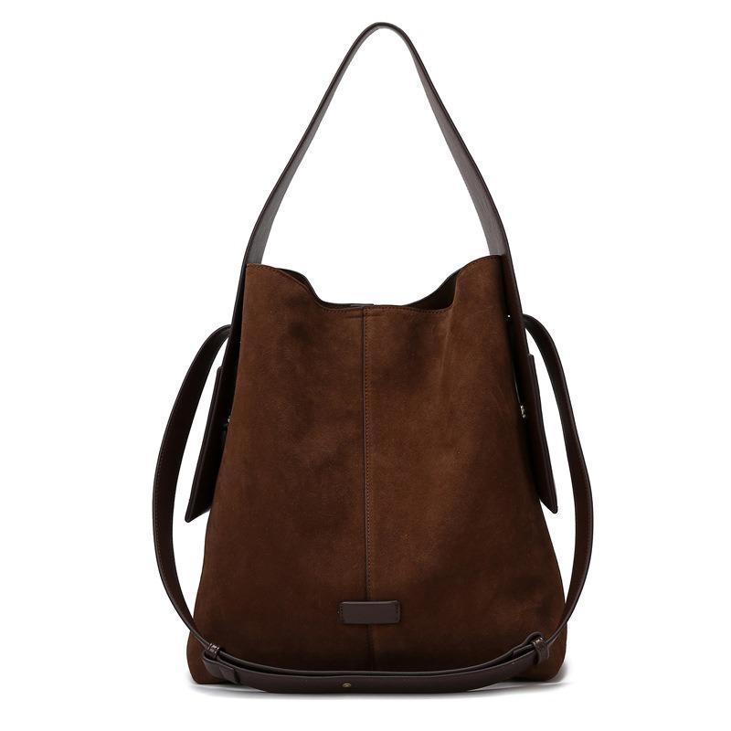 【PANÉON】New simple bucket bag elegant commuter handbag ladies large capacity fashion shoulder bag daily use