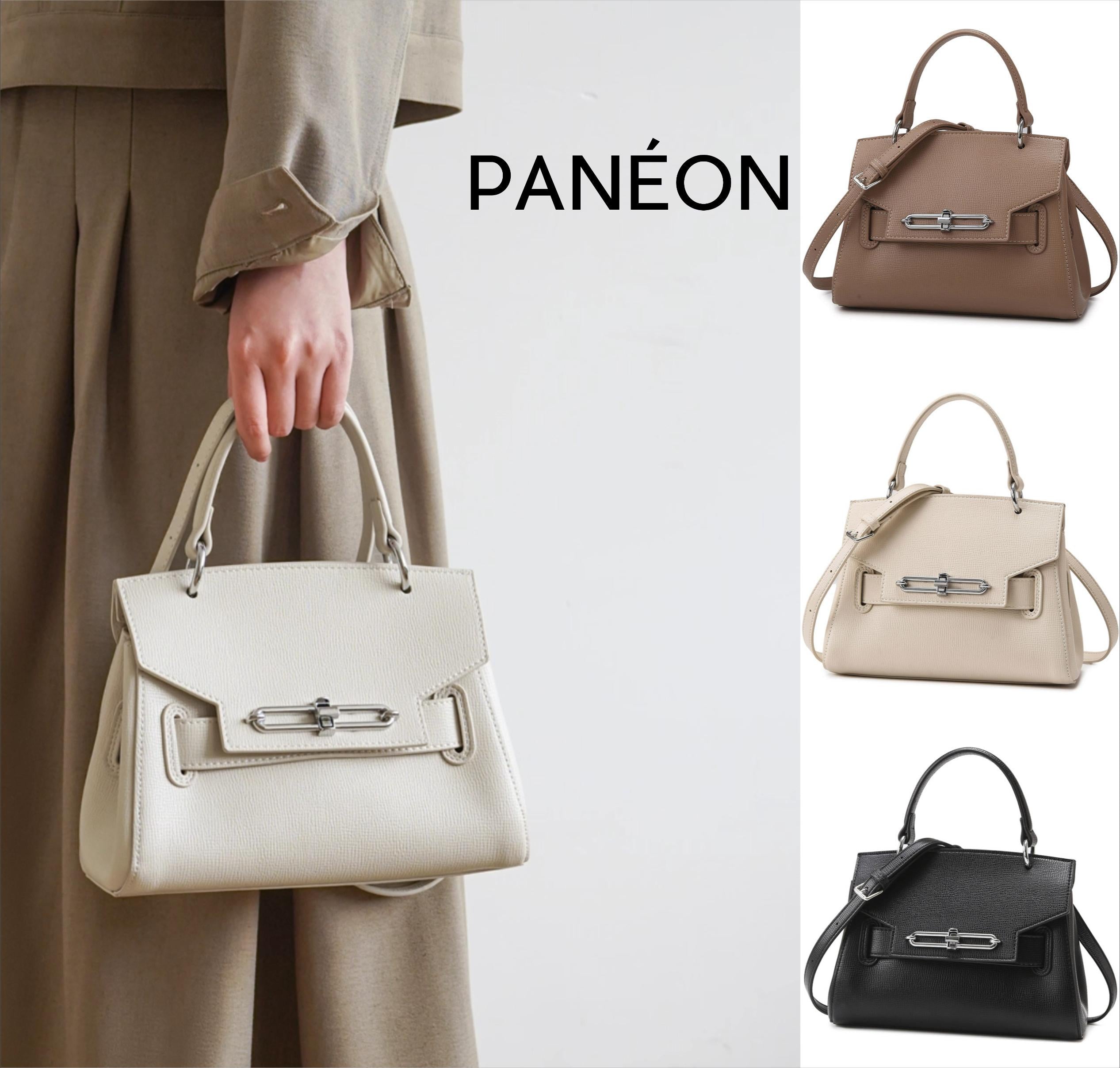 【PANÉON】2025 new women's commuter handbag elegant and versatile structured bag Korean style fashion shoulder bag women's crossbody bag