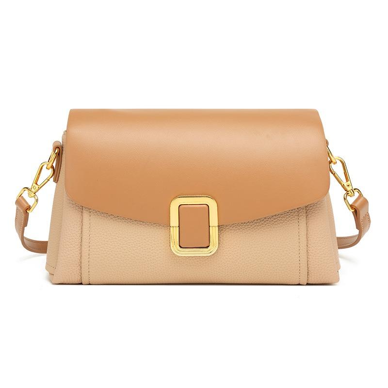 【PANÉON】2025 new women's shoulder bag color matching design versatile daily commuter crossbody bag fashionable light luxury simple style