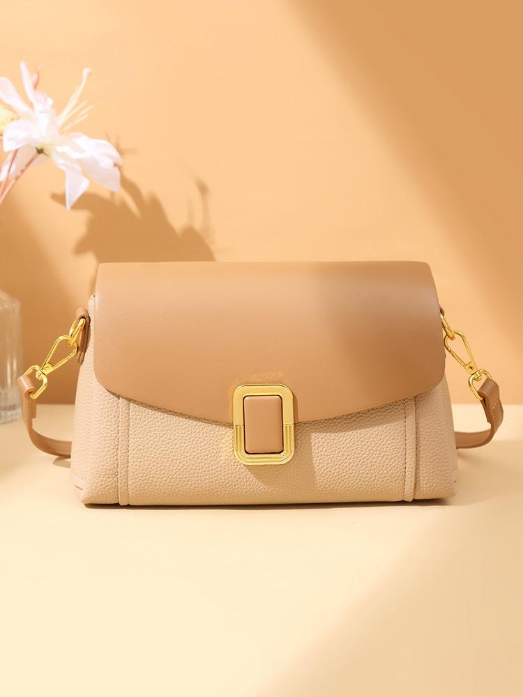 【PANÉON】2025 new women's shoulder bag color matching design versatile daily commuter crossbody bag fashionable light luxury simple style