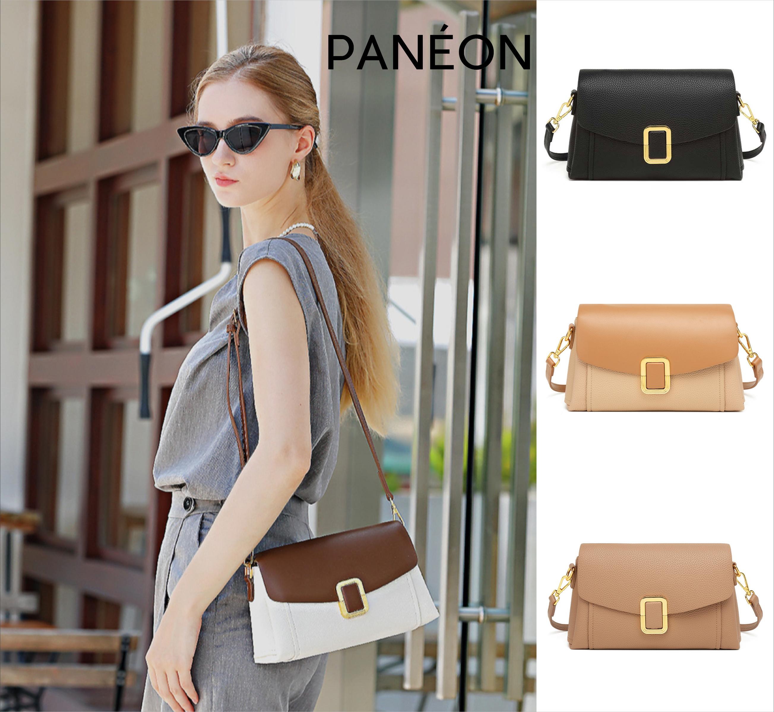 【PANÉON】2025 new women's shoulder bag color matching design versatile daily commuter crossbody bag fashionable light luxury simple style